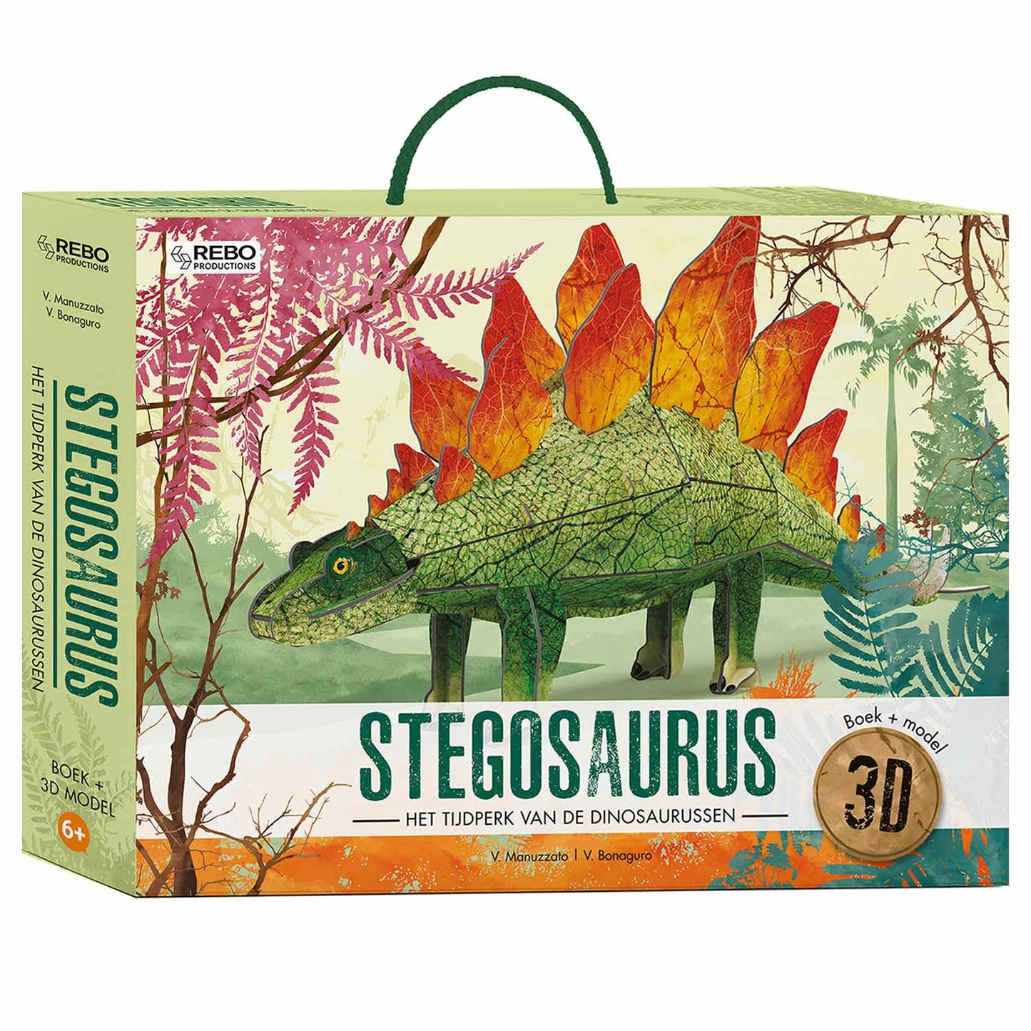 Rebo publishers boek + 3d model stegosaurus