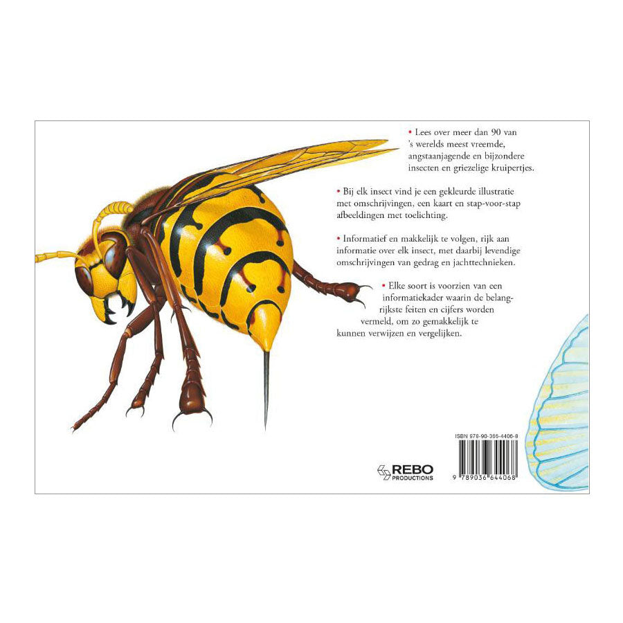 Rebo editors Book sobre insectos, criaturas aterradoras