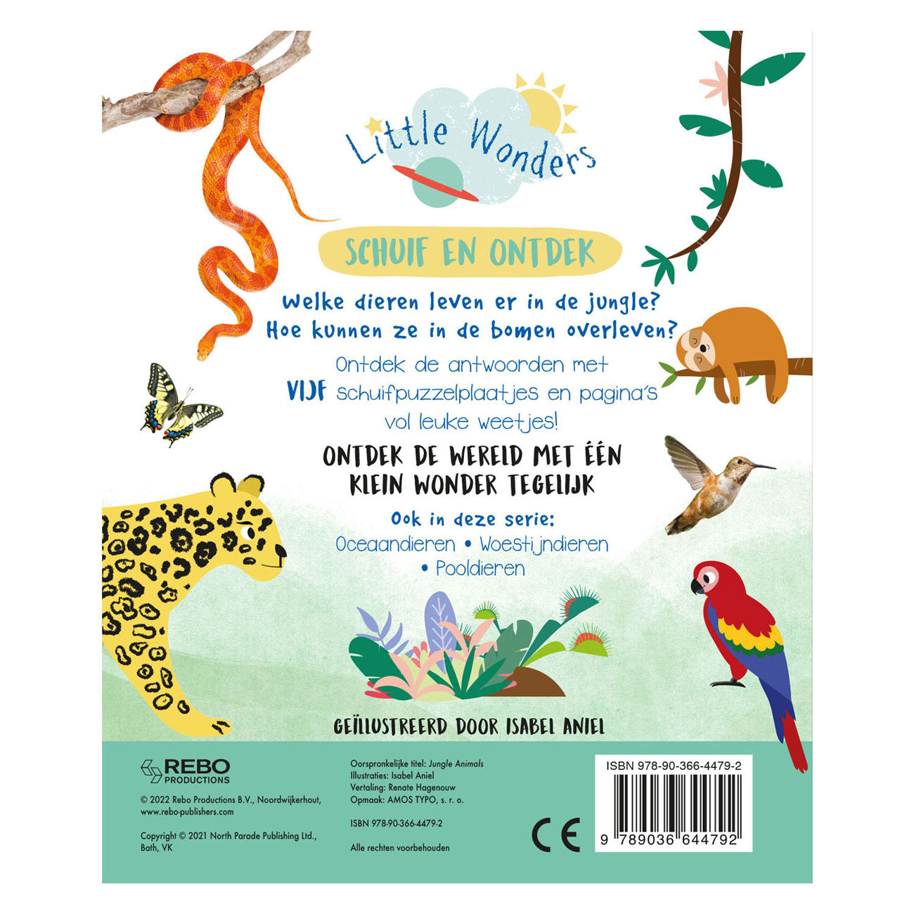 Rebo editores Jungled Animals se desliza y descubren