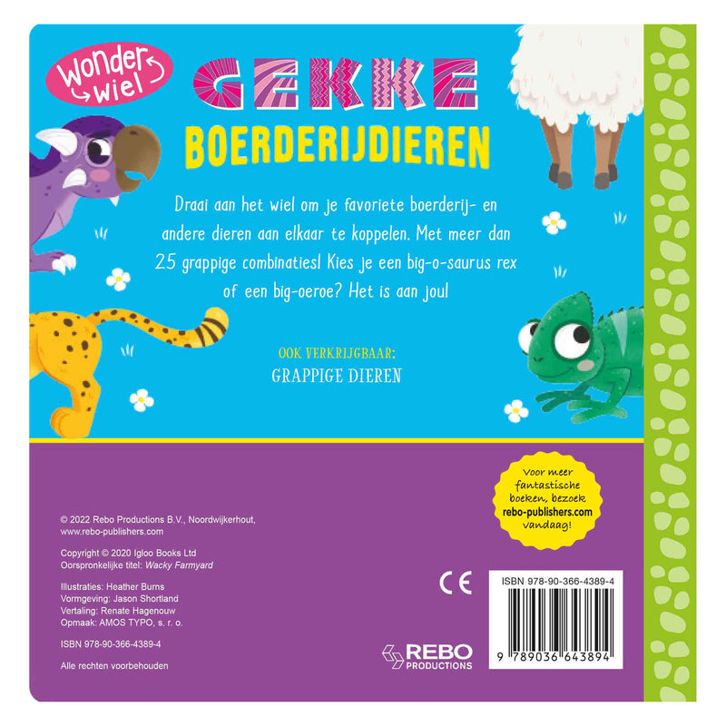 Rebo editori Crazy Farm Animals Wonderwiel