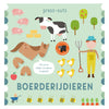 Rebo Publishers Cardboard Book Press-Outs Farm Dieren