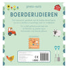 Rebo Publishers Cardboard Book Press-Outs Farm Dieren