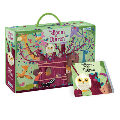 Rebo publishers boom vol dieren boek + puzzel