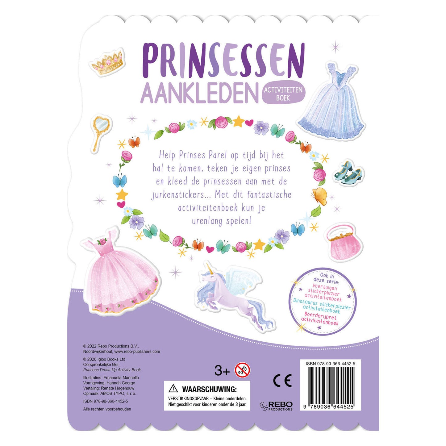 Rebo Publishers Princesas Sticker Pleasure Stickerboek