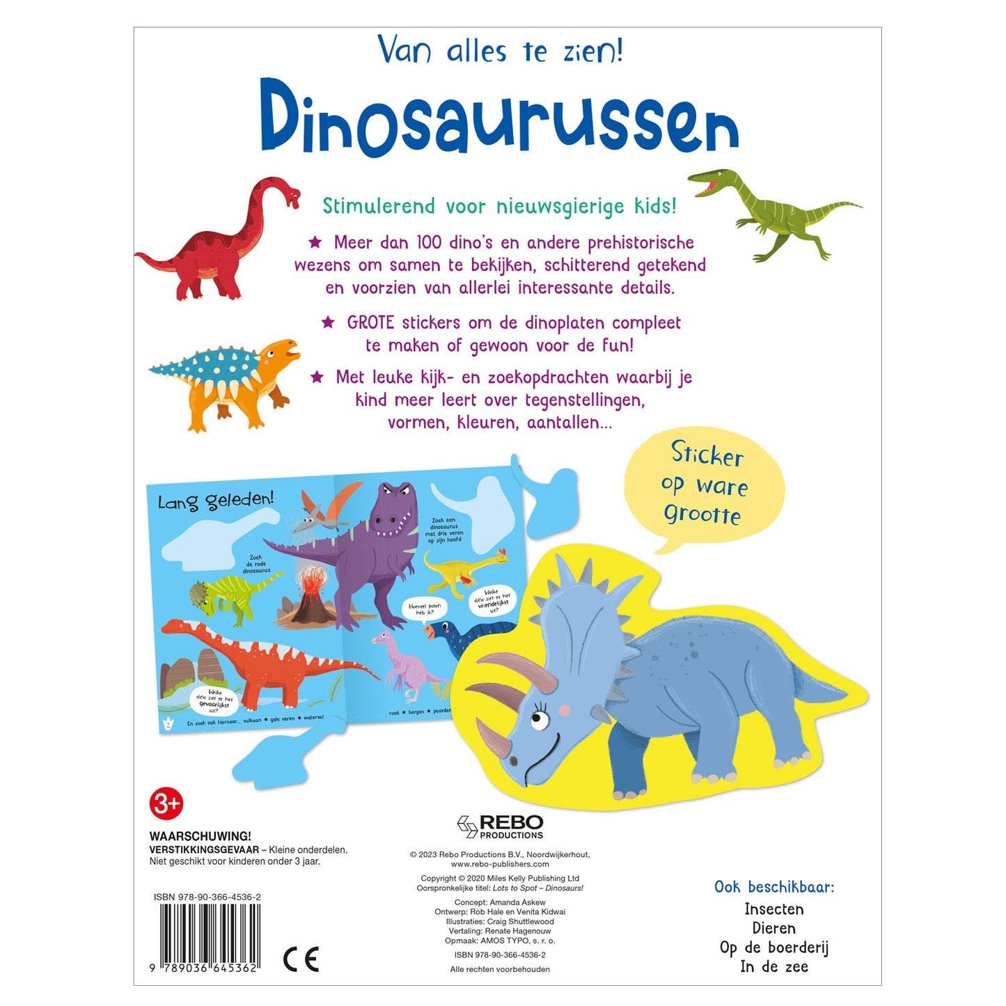 Rebo Publishers Dinosaurs -¡De todo para ver!