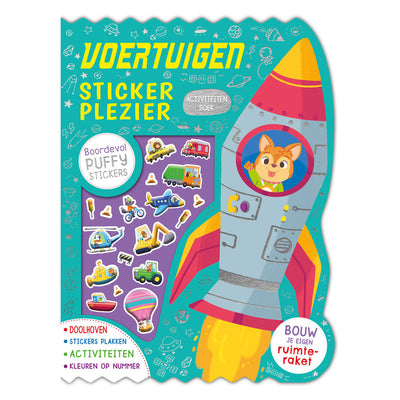 Rebo Publishers Vehículos Pegatina de yeso Stickerboek