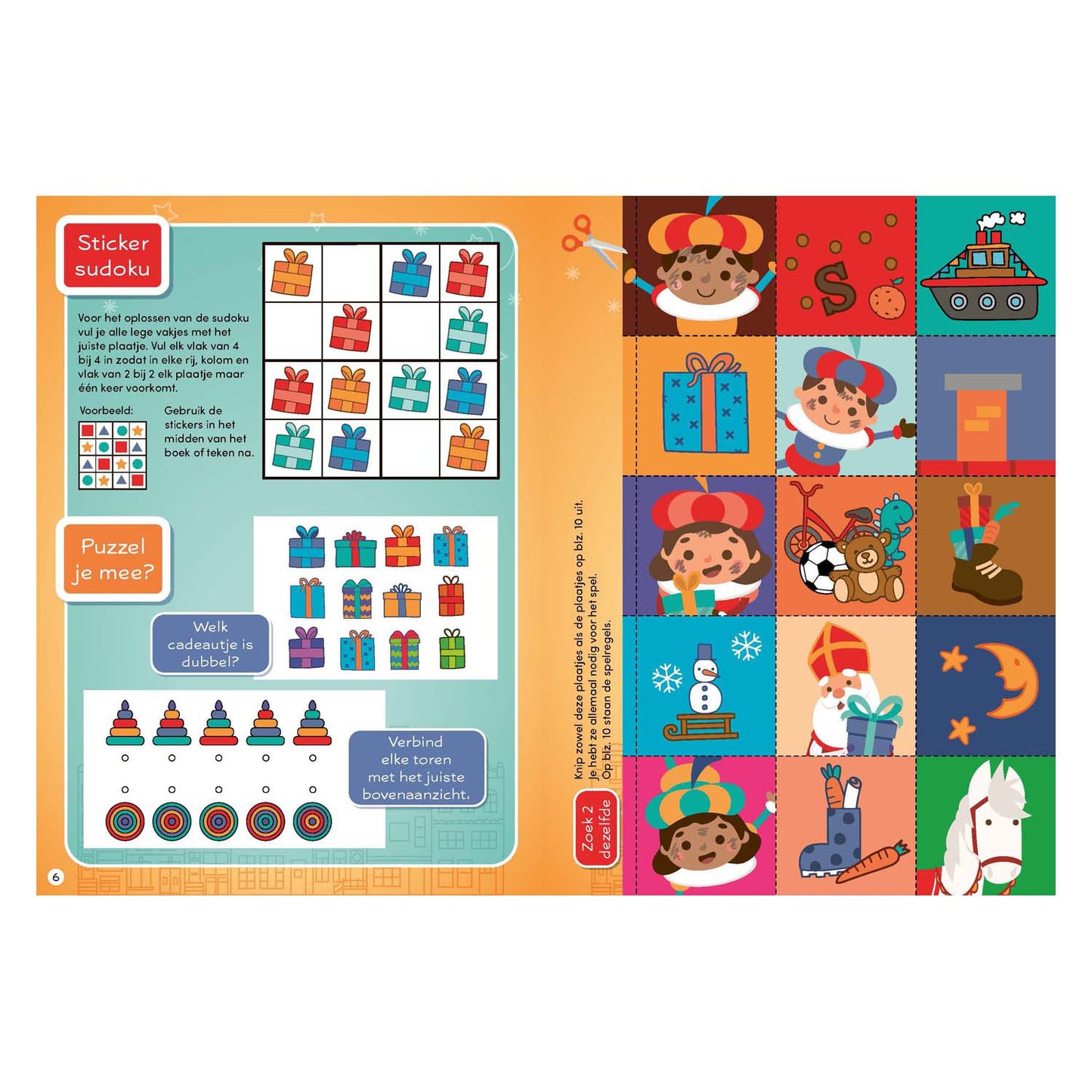 Rebo editores Sinterklaas Pete libro de diploma con pegatinas