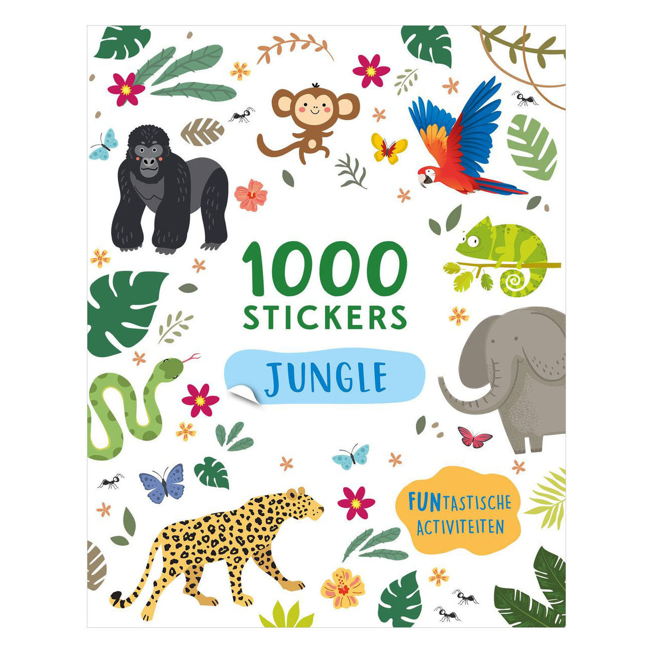 Libro de actividades de la jungla de Rebo Publishers - 1000 pegatinas