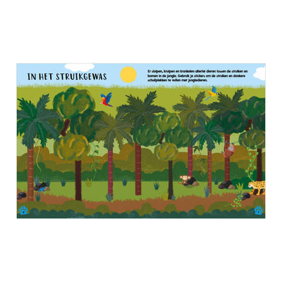 Libro de actividades de la jungla de Rebo Publishers - 1000 pegatinas