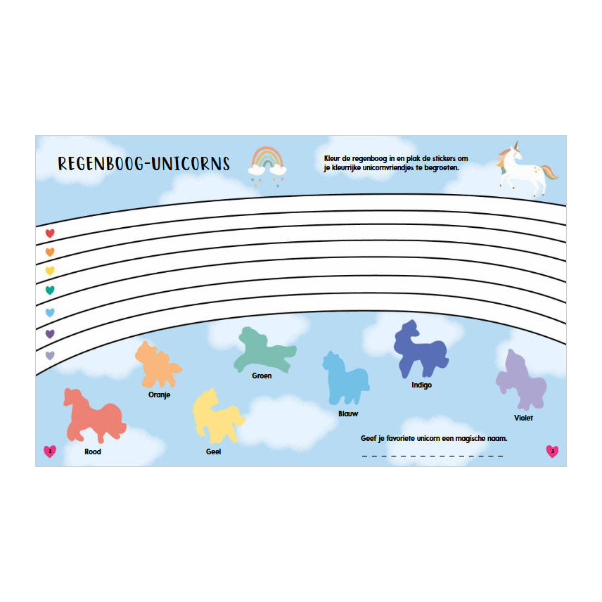 Rebo publishers doeboek unicorns - 1000 stickers