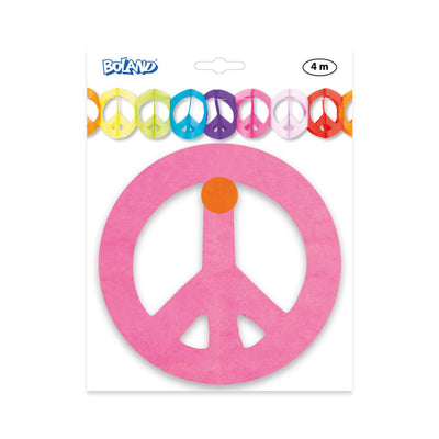 Ghirlanda di carta Boland peace 4 m