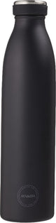 Aya ida - botella para beber - termo - botella de agua - 750 ml - negro mate