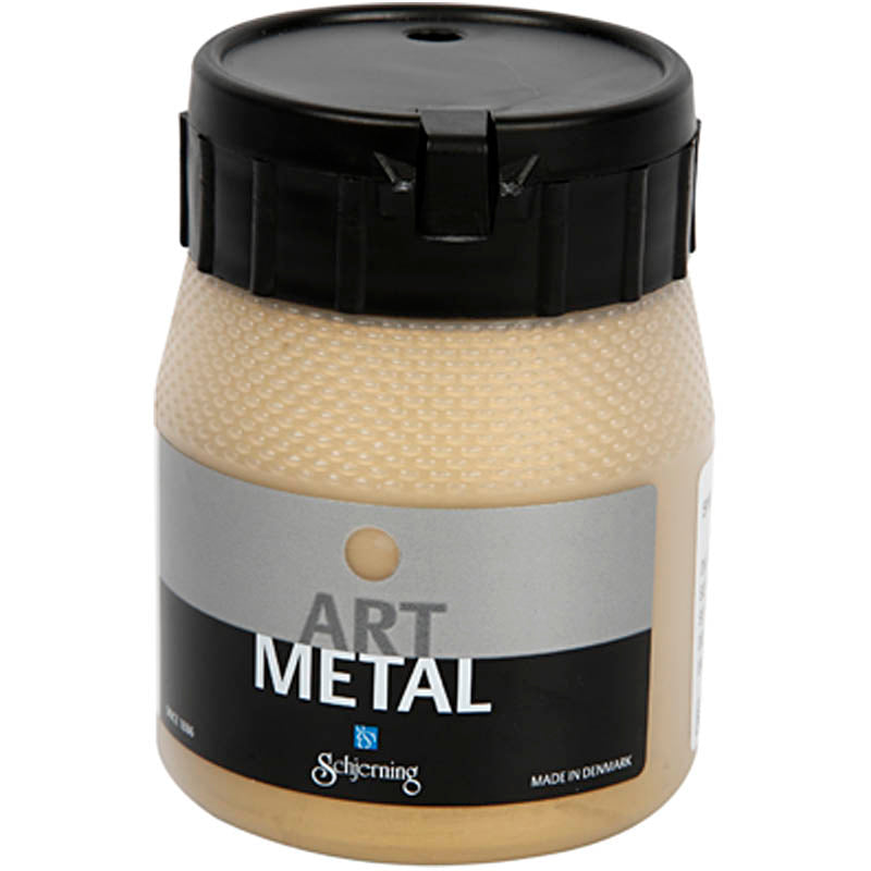 Schjerning hobby paint metallizzato, oro chiaro (5102), 250 ml 1 bottiglia