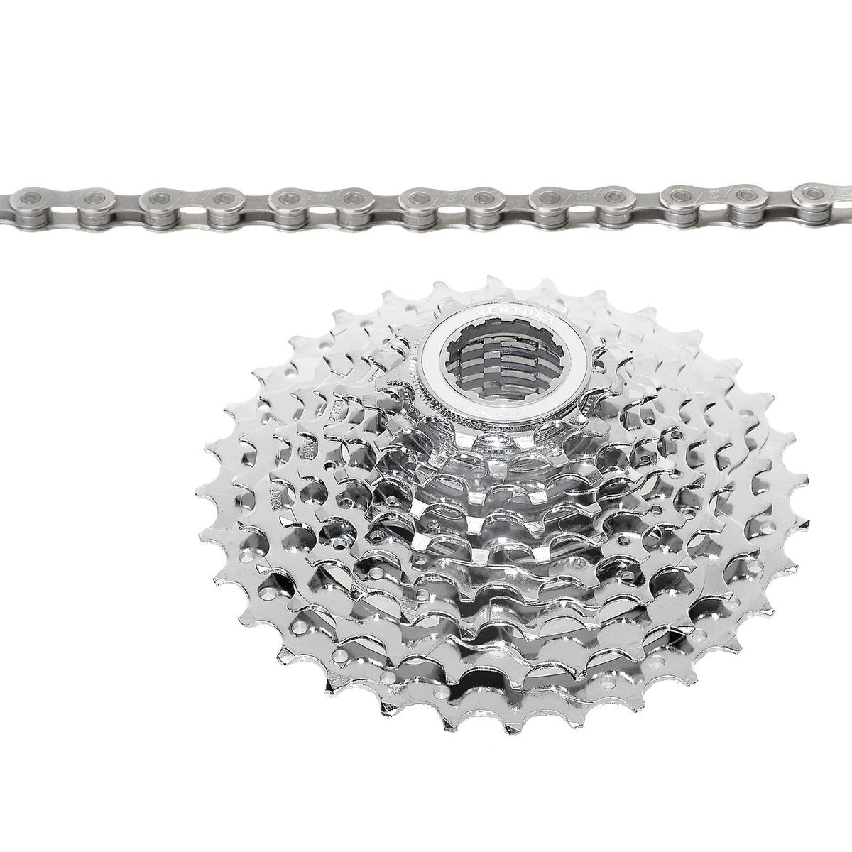 Ventura power 9 speed set of chain and cassette