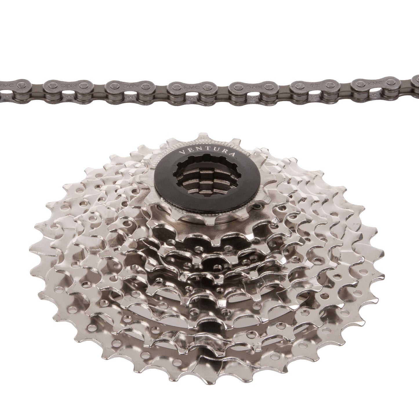 Cassetta set ventura + collana 8s 11-32t argento