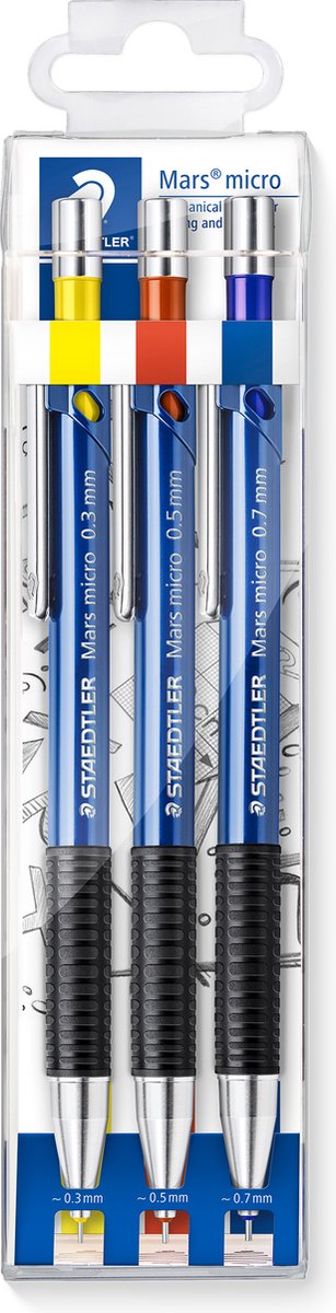 Staedtler - portamine mars micro fine - set 0.3-0.5-0.7