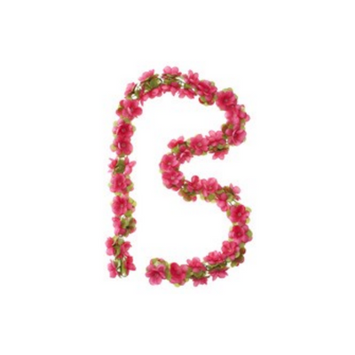 Basil Flower Garland - Flower Streng - Fucsia