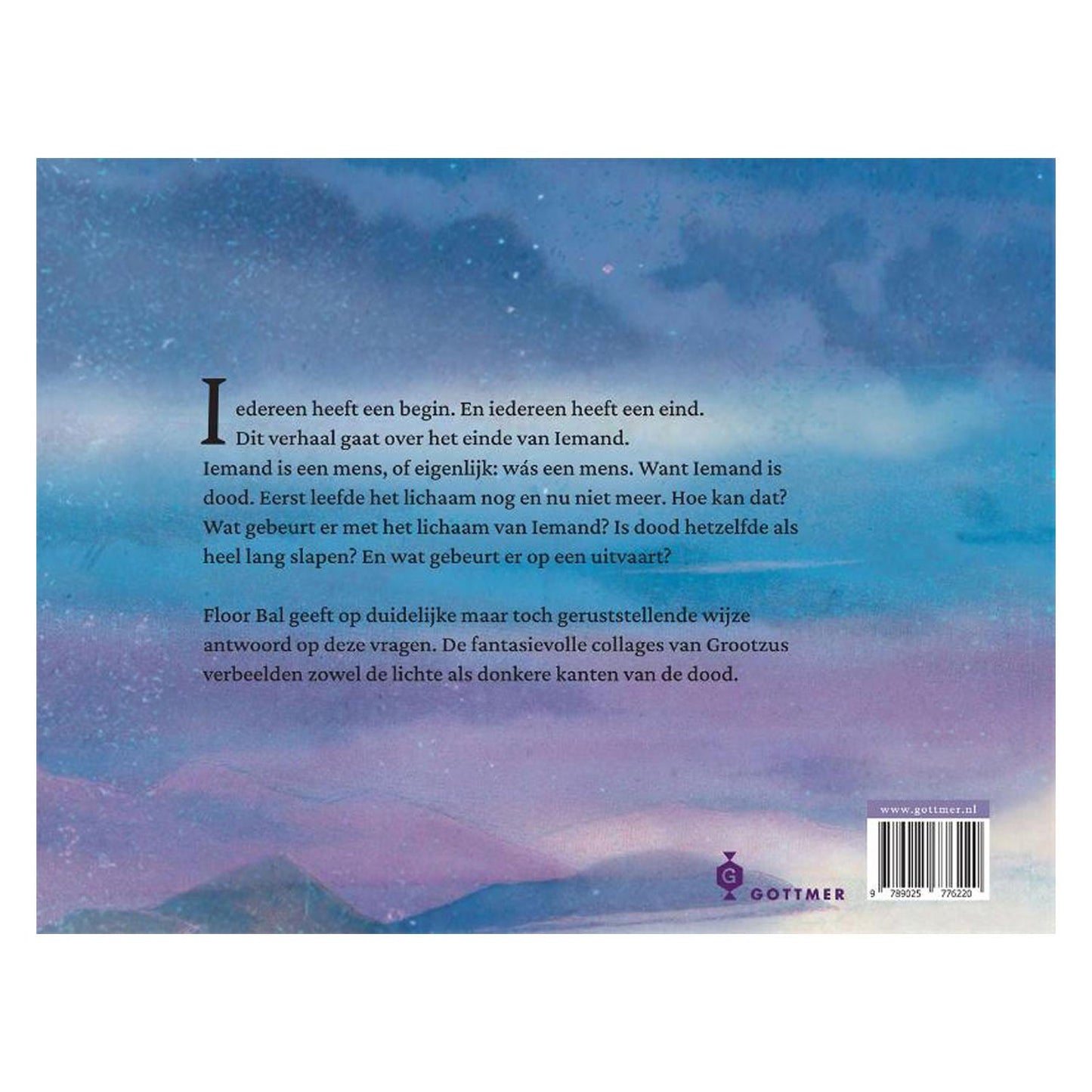 Grupo editorial Gottmer, libro ilustrado sobre el fin de alguien.