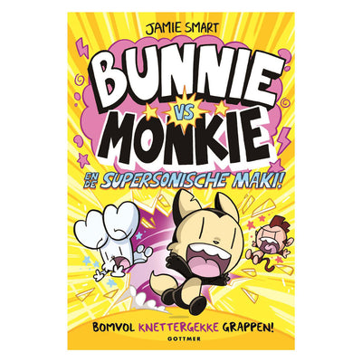 Gottmer publishers group bunnie vs monkie and the supersonic lemur!