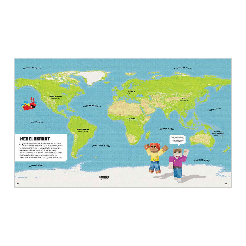 Gottmer uitgevers groep minecraft: atlas van de wereld 7+