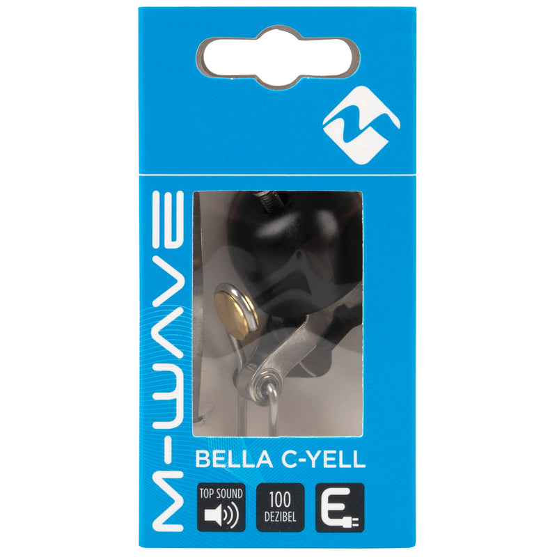 M-Wave Bicycle Bell Bella C-Yell Ø30mm nero