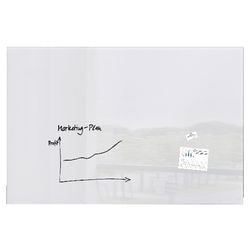 Pizarra magnética de cristal artverum gl230 sigel 180x120cm blanco