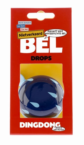NV Ding Dong Bel 60mm gocce blu con gocce di carta