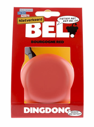 Nietverkeerd bel 80mm Ding Dong bourgogne red
