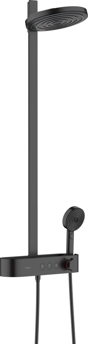Hansgrohe pulsify s showerpipe 2jet mt tableta de ducha select 400 negro mate
