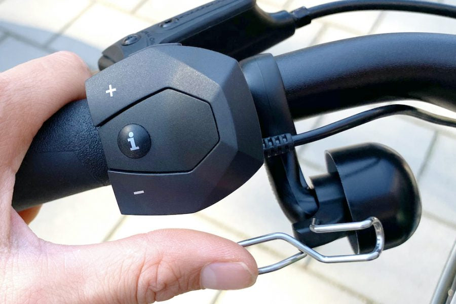 Campanello per e-bike Widek nero su scheda