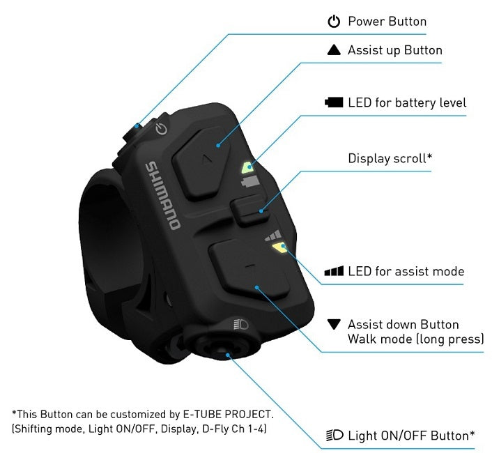 Shimano Switch Unit (a sinistra) Passi SW-EN600-L 22,2 mm Klemming