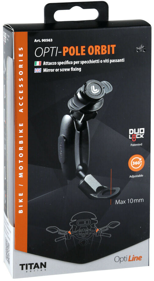 Lampa Opti-Pole Orbit houder voor spiegel of schroefbevestiging