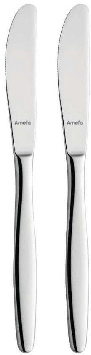 Amefa Florence - Set di coltelli da dessert da 2 pezzi - extra lucido - color argento