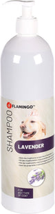 Flamingo hondenshampoo lavendel – 1l – verfrissende shampoo voor elk vachttype – antibacterieel insectwerend –