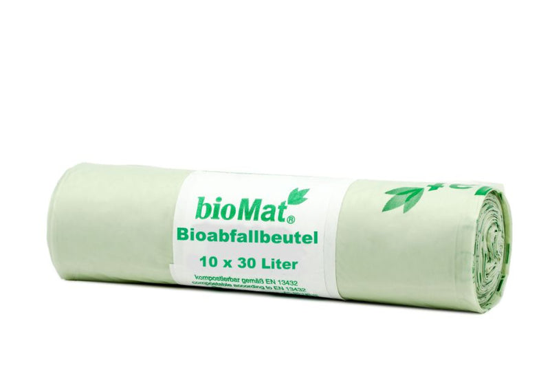 Sacchetti di immondizia compostabili a biomat 30L -10 pezzi.