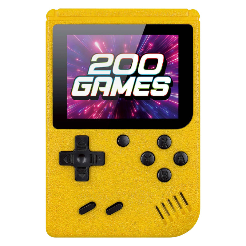 Gamebox - console di gioco portatile con 200 giochi - gialla