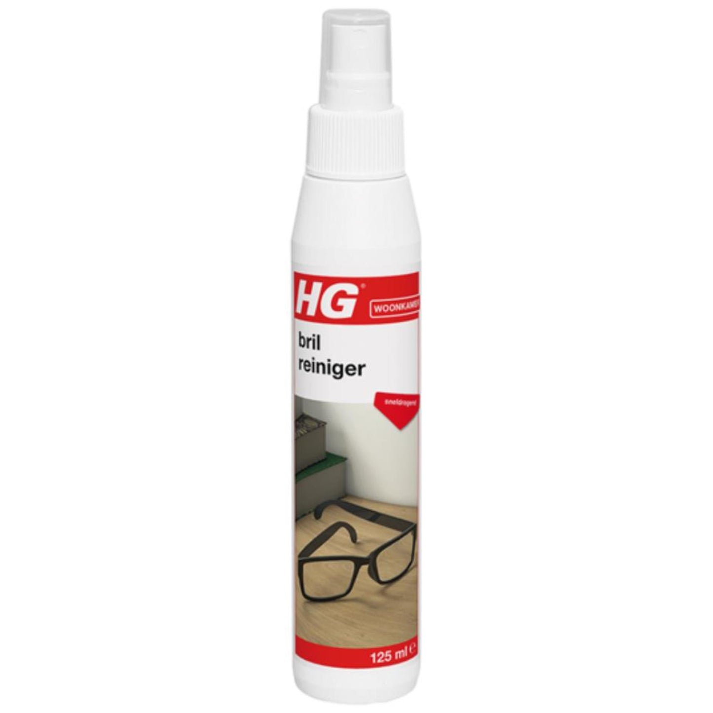 Hg brilreiniger dé brillenreiniger voor veilig reinigen en ontvetten 125ml