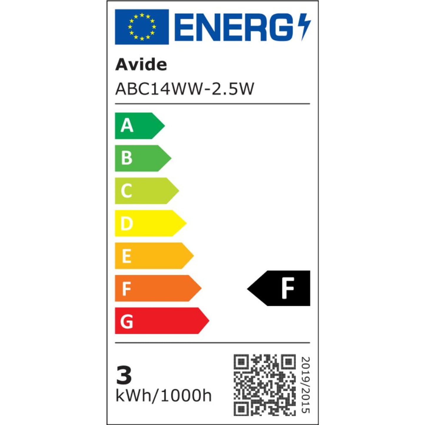 Lampada LED Avide E14 4W 3000K WW 320lm