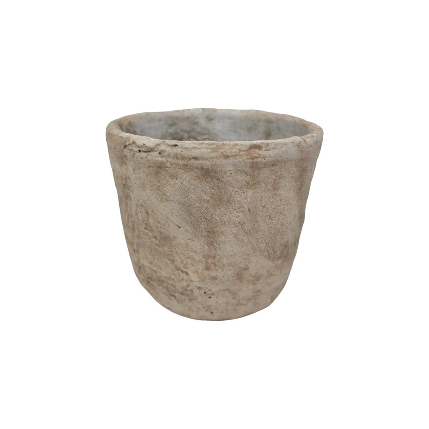 Mansion atmosphere bloempot steen crème 13,5x12cm