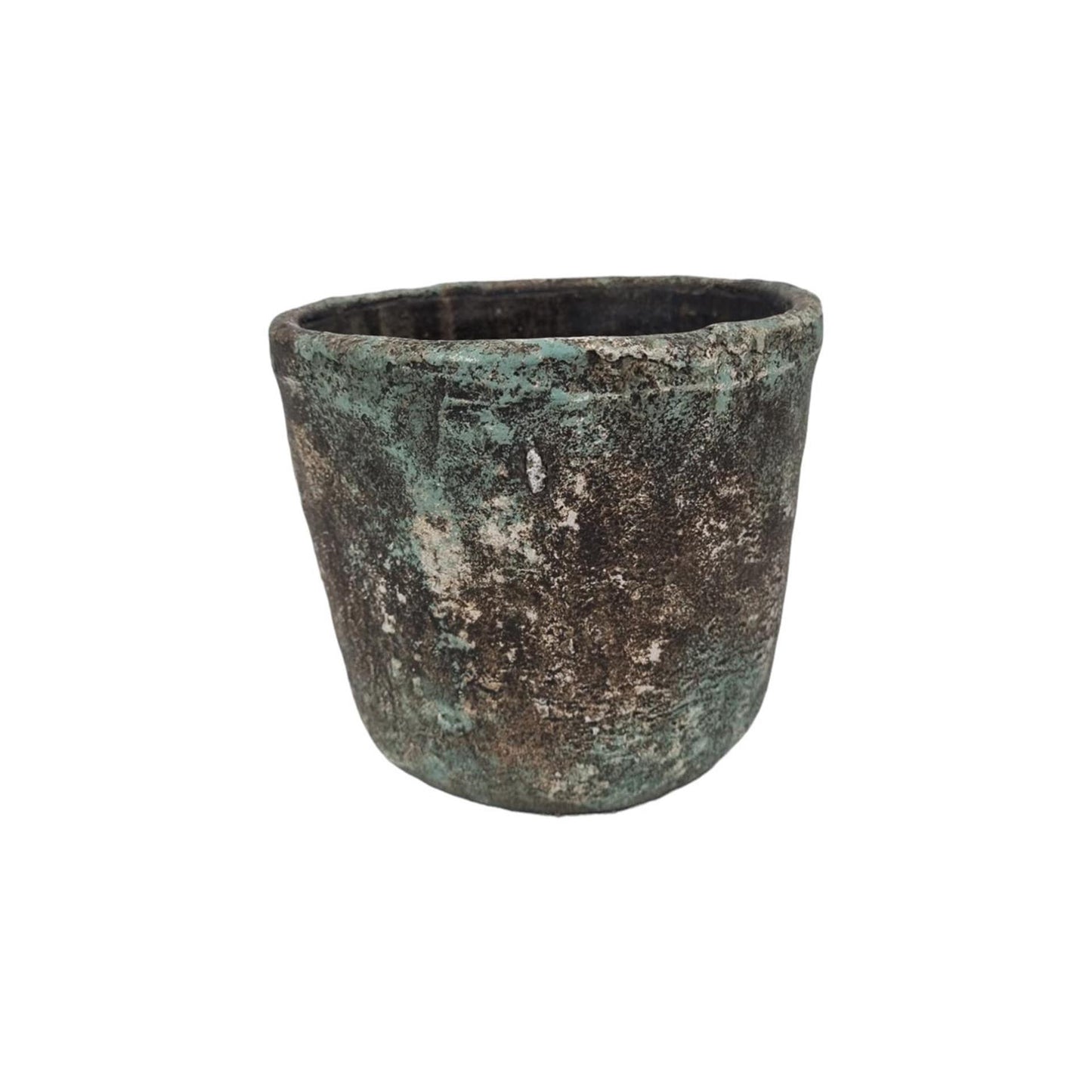 Mansion atmosphere bloempot steen bruin 16x14cm
