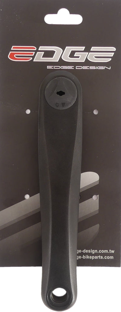 Borde Crankarm a la izquierda ATB 170 mm de aluminio negro