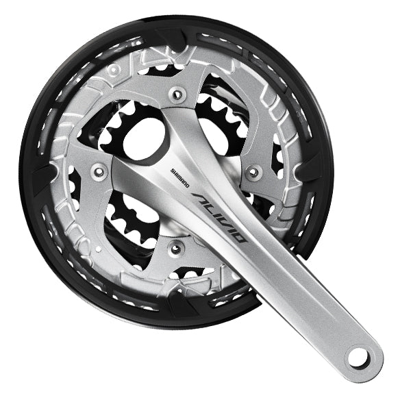 Shimano - Guarnitura 9 velocità Alivio FC-T4060 con pedivelle da 175 mm 48 x 36 x 26T - argento
