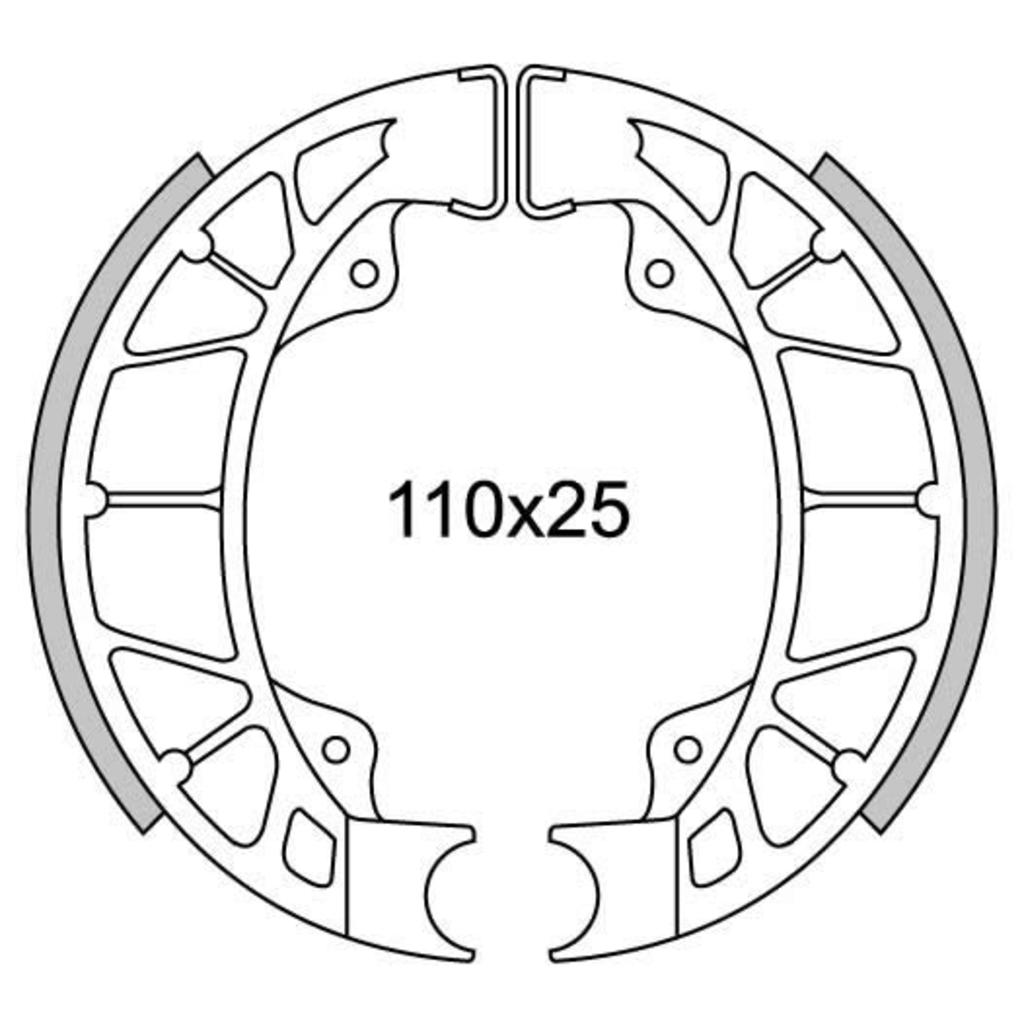 Achter de segmento de freno Newfren GF0261 LX-50, Skipper, Hexagon-125