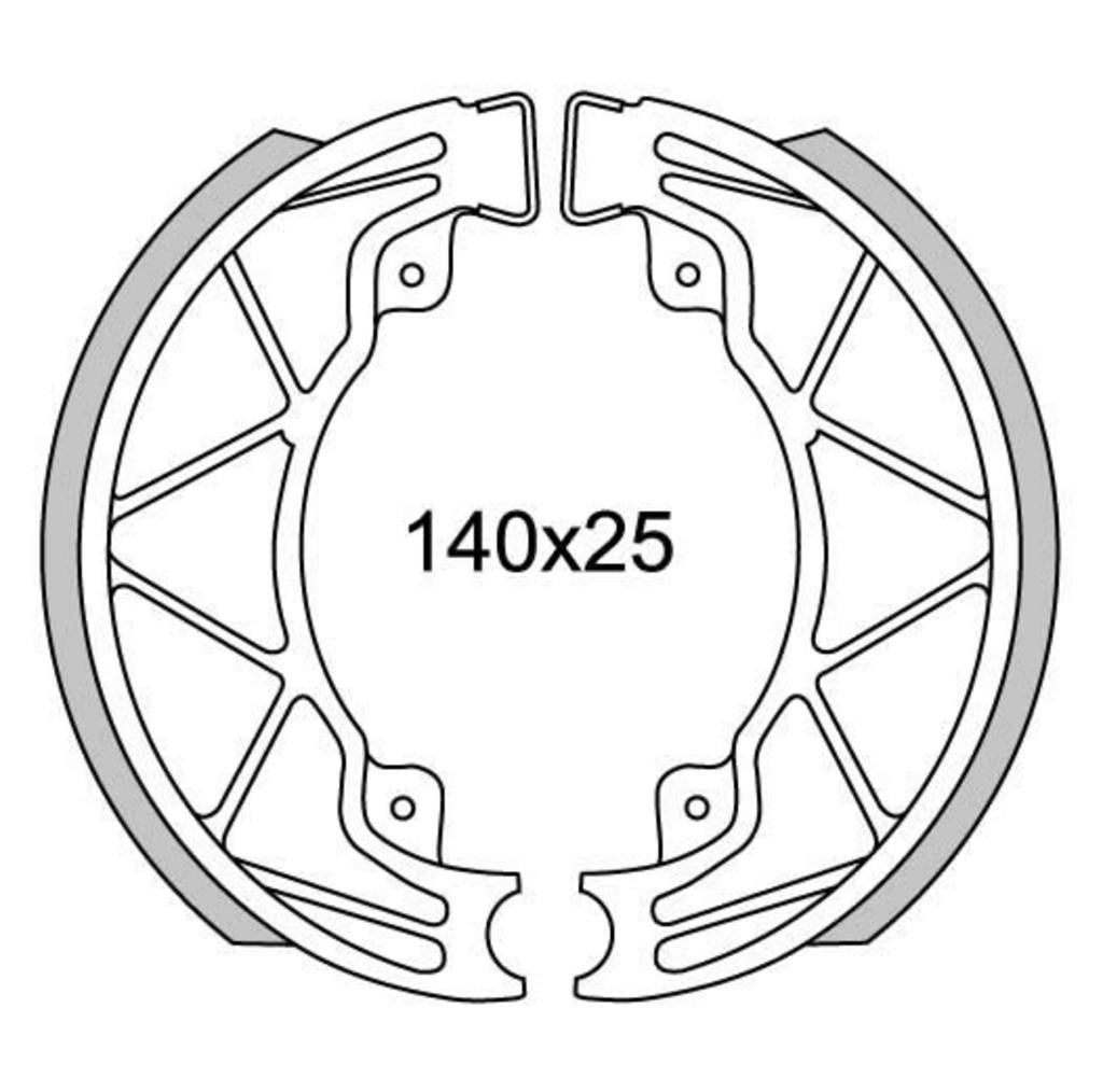 Newfren Brake Smegmentet GF0268 Runner, Hexagon-125 180