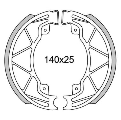 Newfren Brake Smegmentet GF0268 Runner, Hexagon-125 180