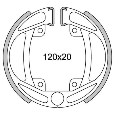 Newfren juego de segmentos de freno gf1125 ø120