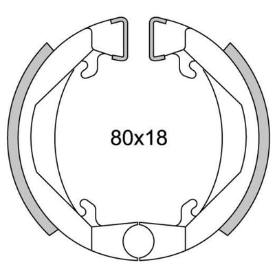 NEWfren Brake Segment Set GF1143 Maxi Camino Ø80 mm