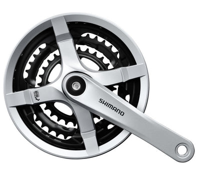 SHIMANO CRANKET SET 6 7 FC-TY501 a 8 velocità 175mm 48 x 38 x 28t argento