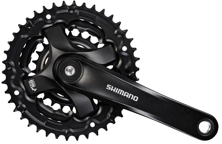 Shimano Crankset 6 7 8 Speed ​​Tourney FC-Ty501 con braccio a manovella da 170 mm 48 x 38 x 28t nero