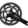 SHIMANO CRANKSET 2 X 10 Speed ​​Road FC-RS400 175 50-34 Holle come nero